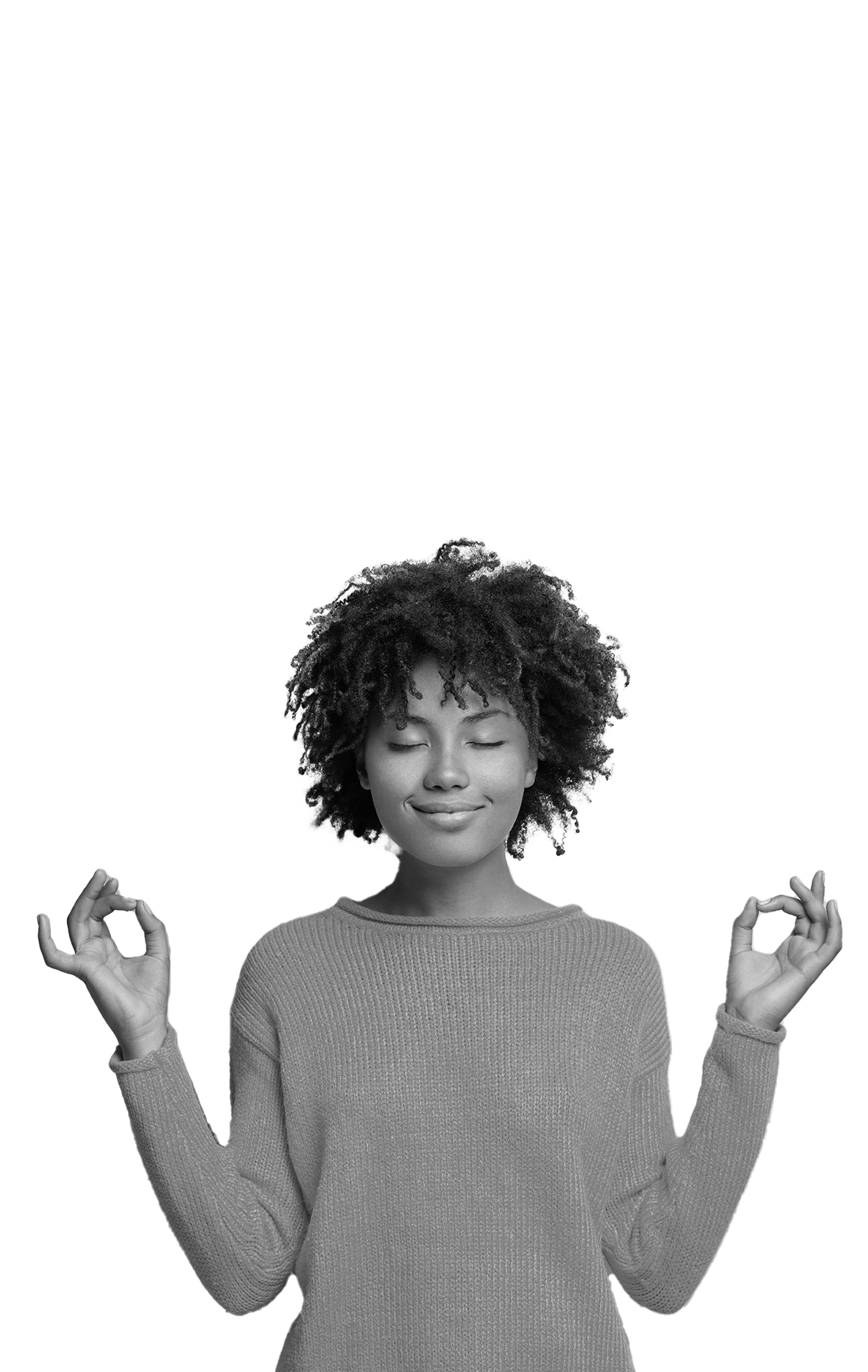 woman meditating